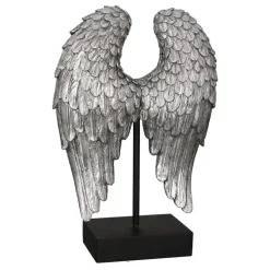 Skulptur Wing silber Höhe 30 cm
