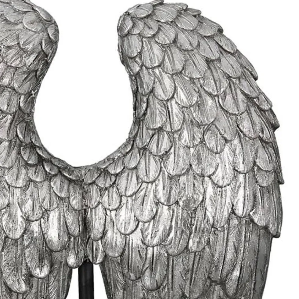 Skulptur Wing silber Höhe 30 cm