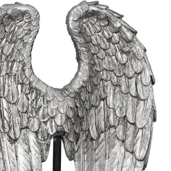 Skulptur Wing silber Höhe 30 cm