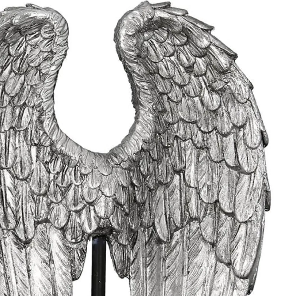 Skulptur Wing silber Höhe 30 cm