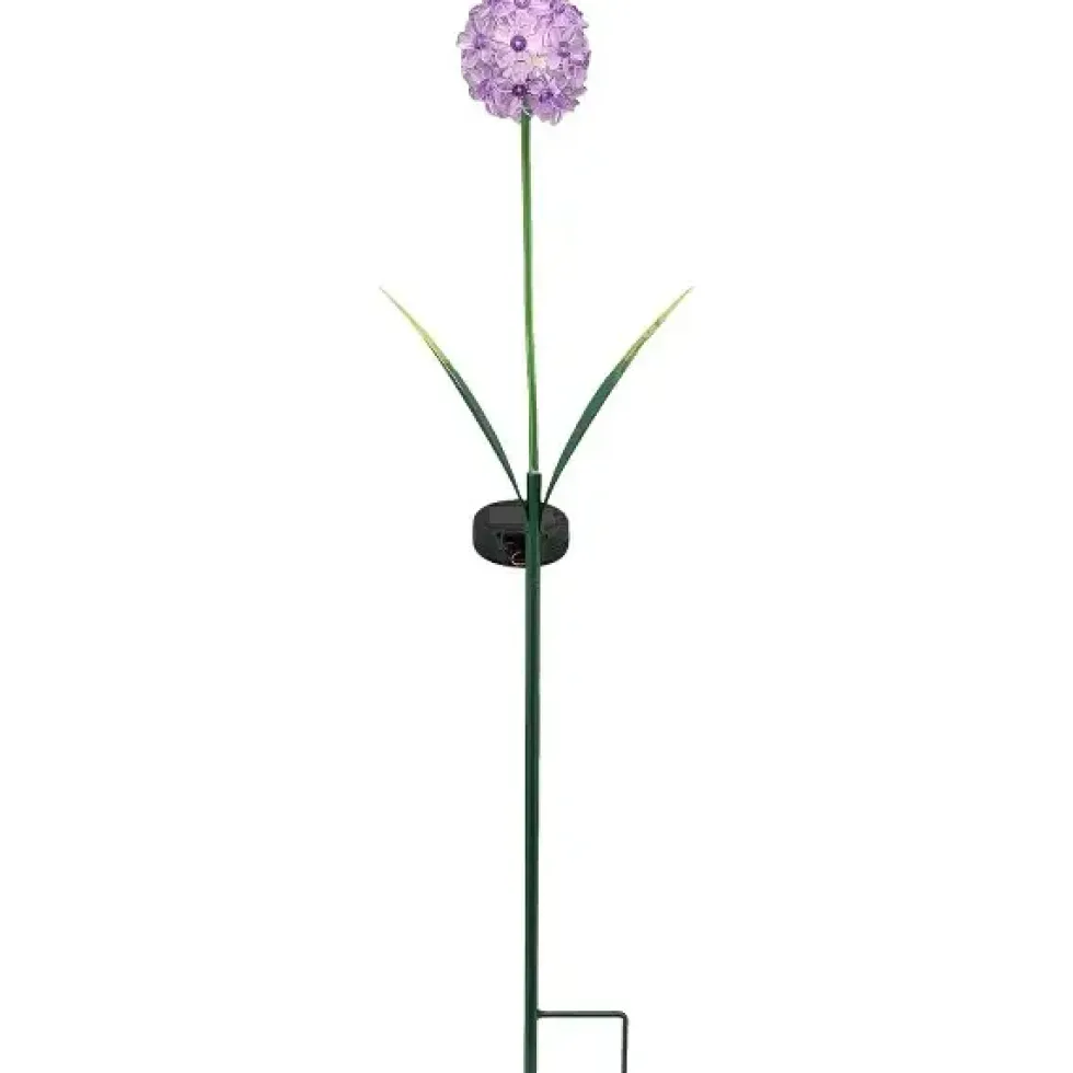 Solar Gartenstecker ALLIUM lila Höhe 70 cm