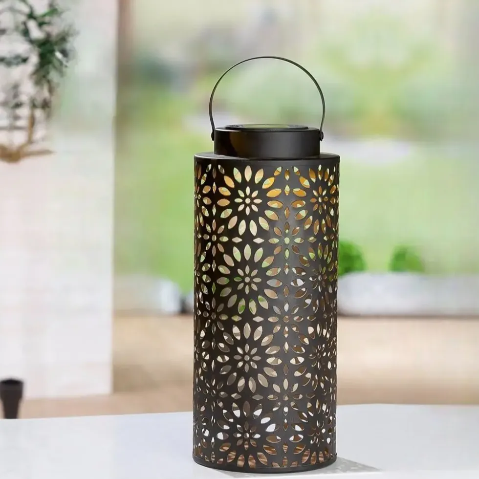 Solar Laterne Outdoor FLOWER H 27 cm
