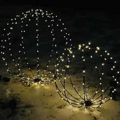 Solar LED Kugel schwarz