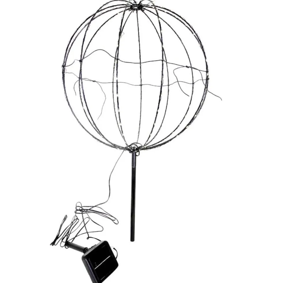 Solar LED Kugel schwarz