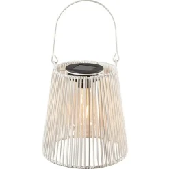 Solar LED Laterne hängend weiß