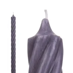 Stabkerzen Twist anthrazit