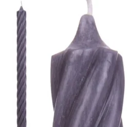 Stabkerzen Twist anthrazit