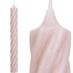Stabkerzen Twist beige