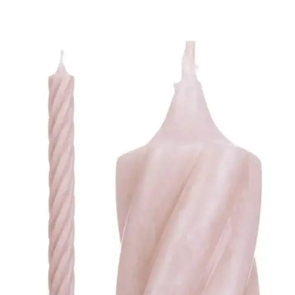 Stabkerzen Twist beige
