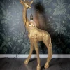 Stehlampe Giraffe gold Gusti Höhe 119 cm