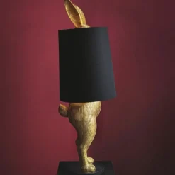 Stehlampe Hase Hiding Rabbit gold Werner Voß Höhe 115 cm