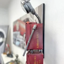 Stehlampe modern Robot rot Höhe 119 cm