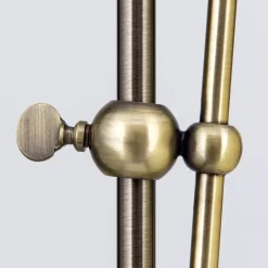 Stehlampe Thalea messing antik Höhe 183 cm