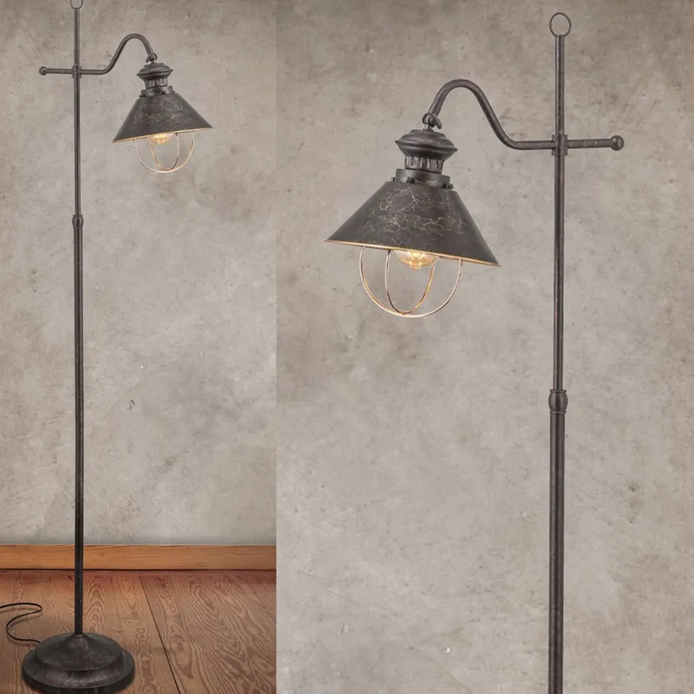 Stehlampe vintage FERARRA Höhe 154 cm