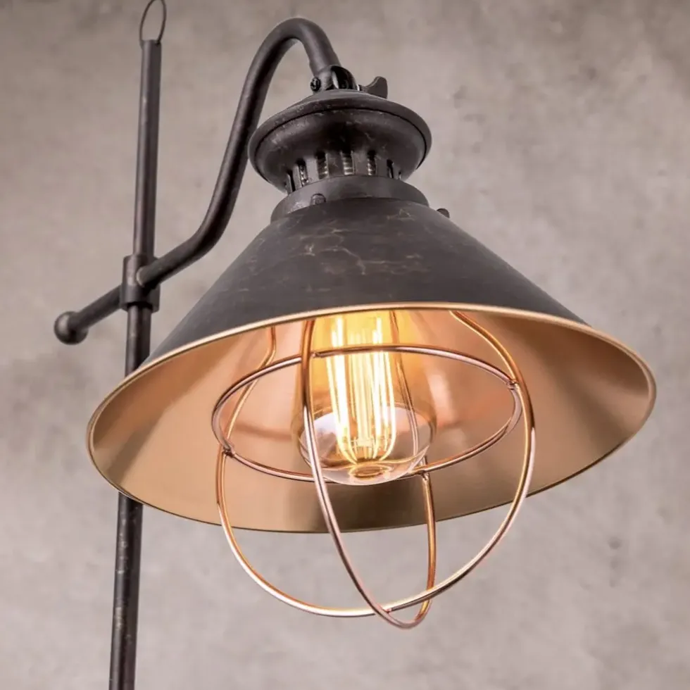 Stehlampe vintage FERARRA Höhe 154 cm