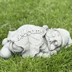 Steinfigur Garten Wichtel Floh B 30 cm