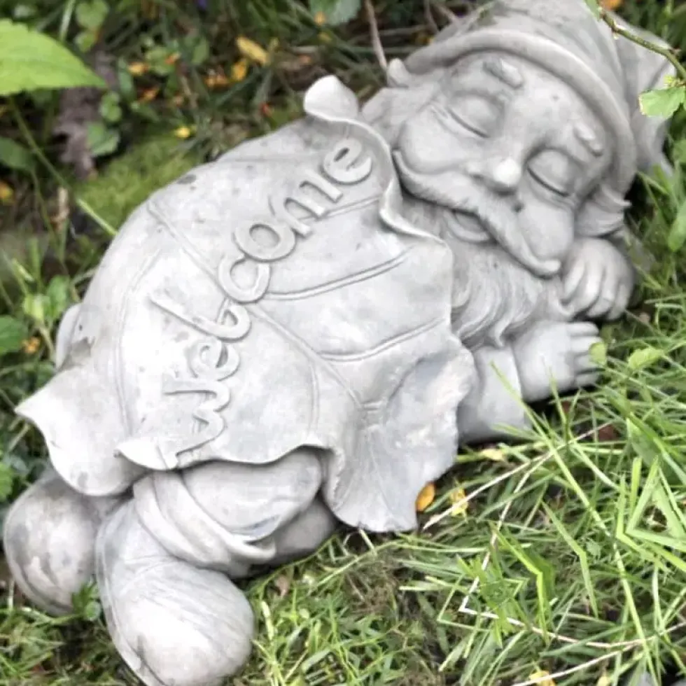 Steinfigur Garten Wichtel Floh B 30 cm