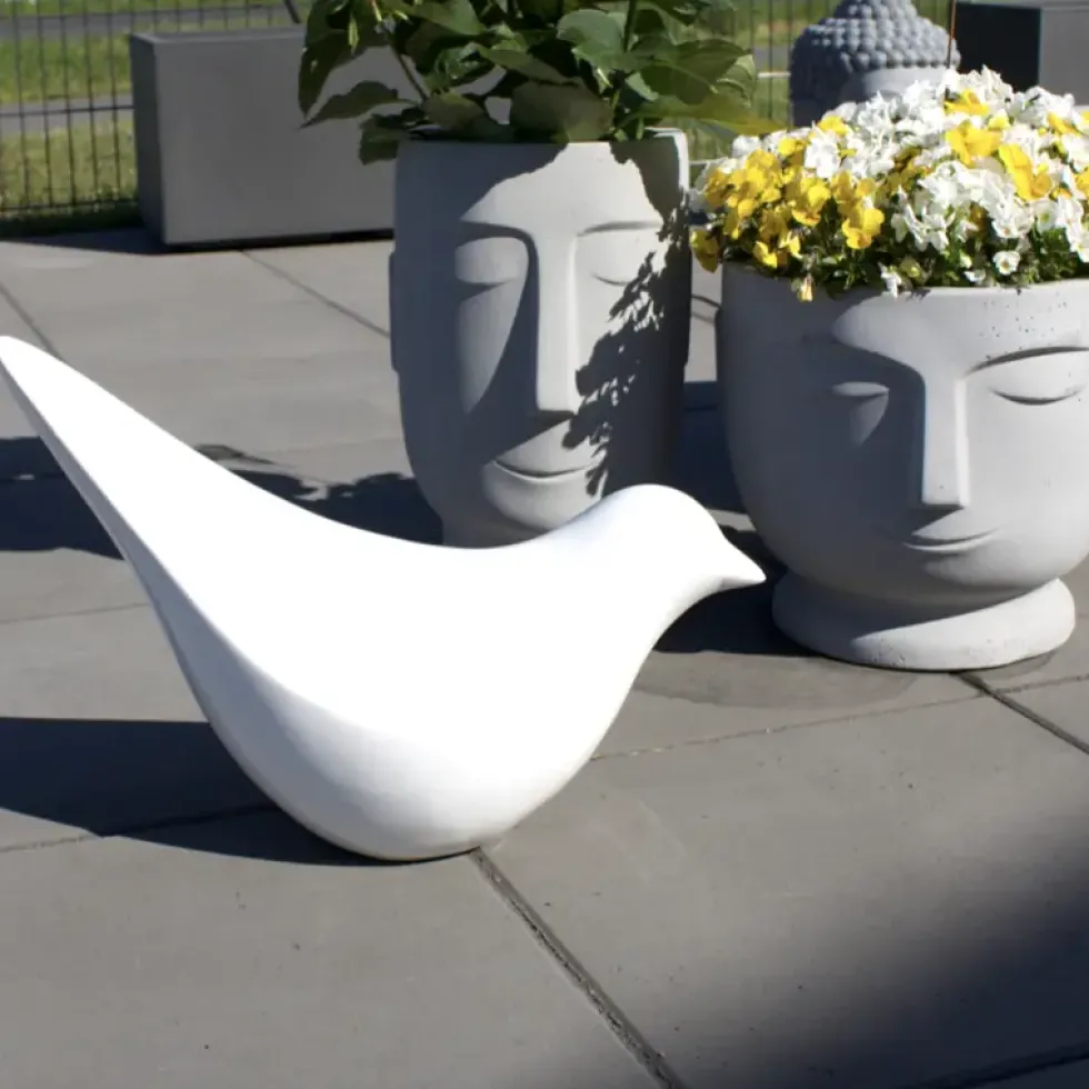 Steinfigur VOGEL L 51 cm