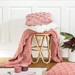 Strickdecke DARCY Magma rosé 130×170