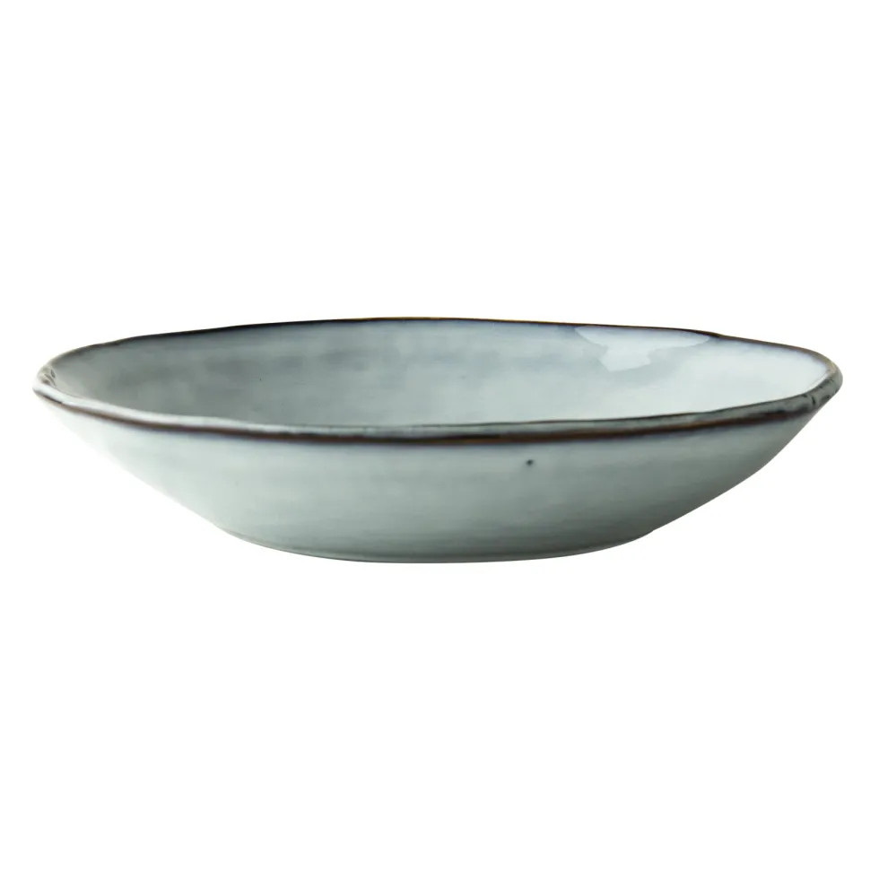 Suppenteller tief DUTCH ROSE blau Porzellan D 23 cm