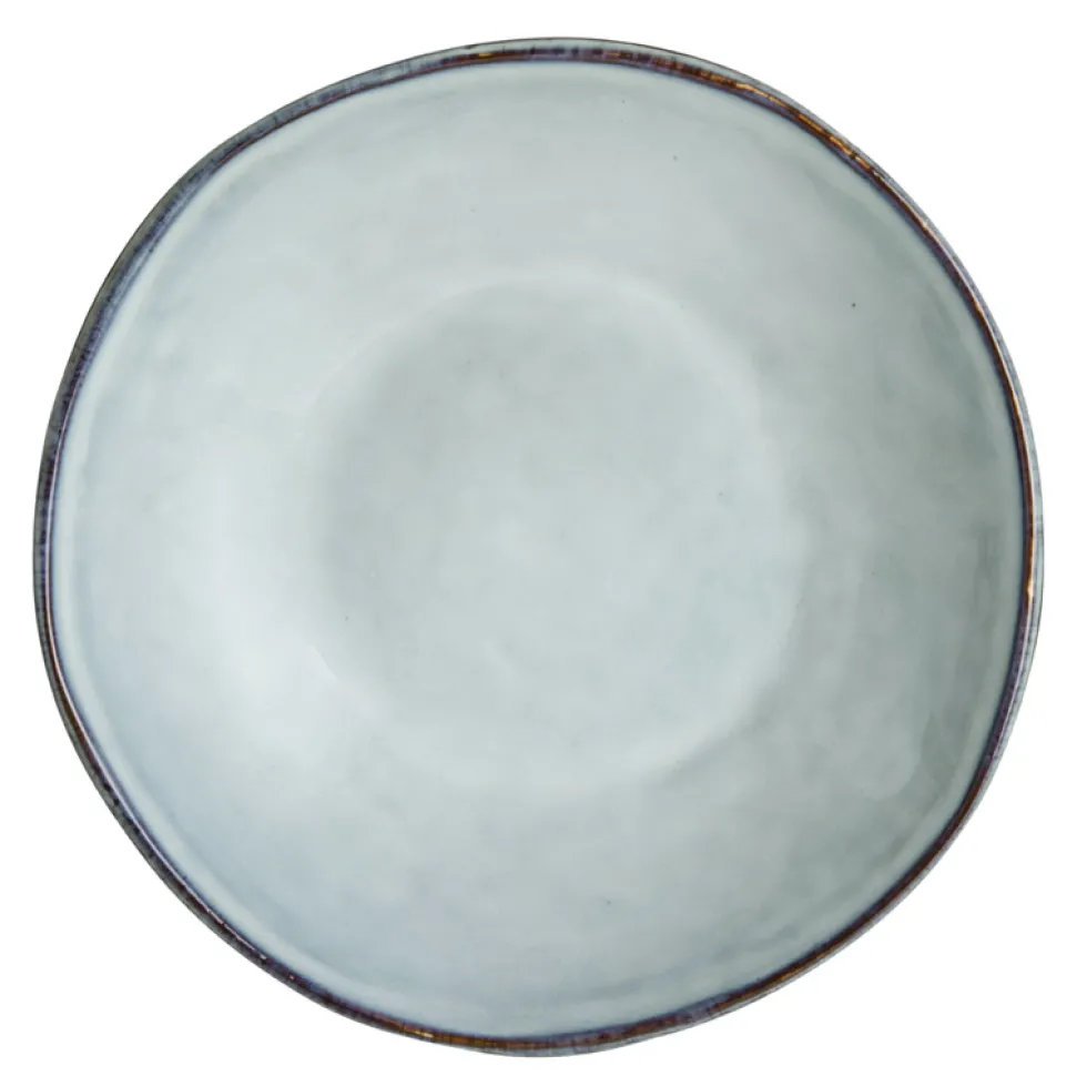 Suppenteller tief DUTCH ROSE blau Porzellan D 23 cm