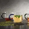 Teeglas mit Henkel ASA verschiedenfarbige Henkel 400 ml