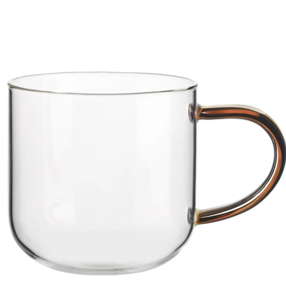 Teeglas mit Henkel ASA verschiedenfarbige Henkel 400 ml