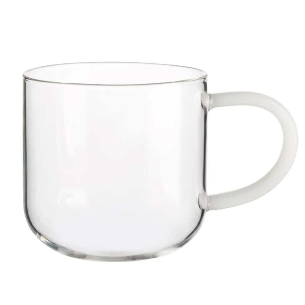 Teeglas mit Henkel ASA verschiedenfarbige Henkel 400 ml