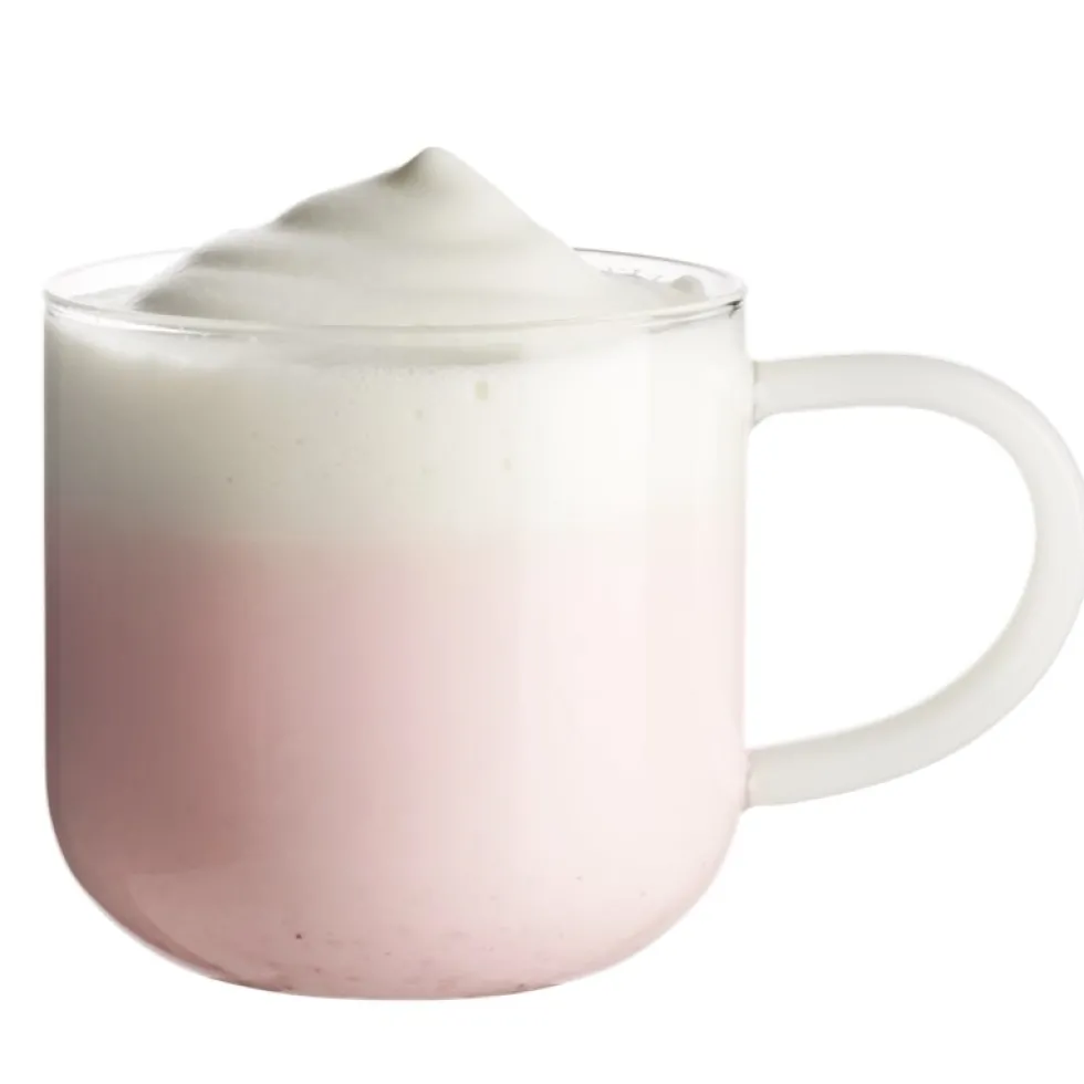 Teeglas mit Henkel ASA verschiedenfarbige Henkel 400 ml