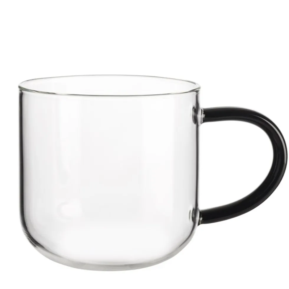 Teeglas mit Henkel ASA verschiedenfarbige Henkel 400 ml