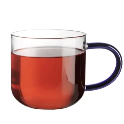 Teeglas mit Henkel ASA verschiedenfarbige Henkel 400 ml