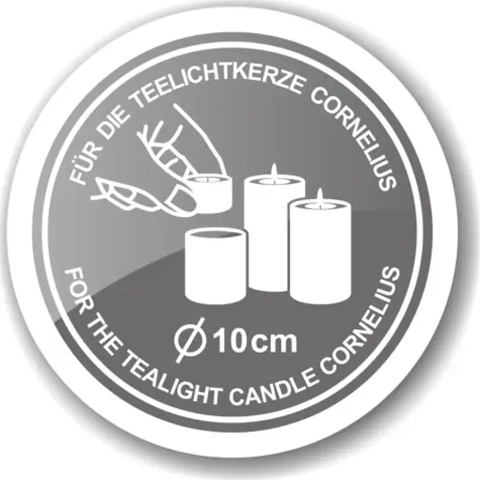 Teelicht Maxi Edzard transparent 16 Stück