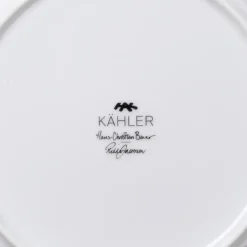 Teller HAMMERSHOI Kähler weiß mit Deko D 19 cm