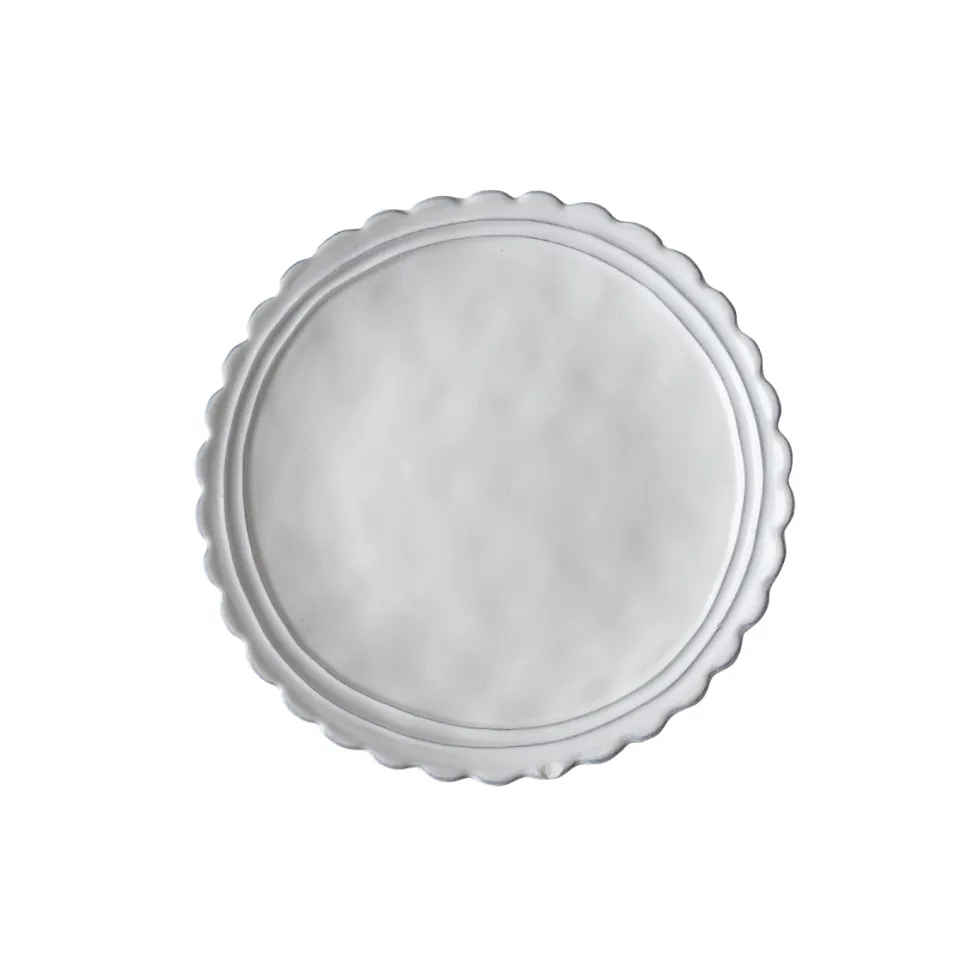 Teller Laura Ashley Geschirr Artisan white mit Wellenrand ø 20 cm