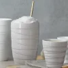 Thermobecher Porzellan Twisted ASA grau