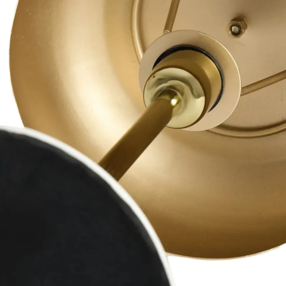 Tischlampe burgund gold SURIN Höhe 40 cm