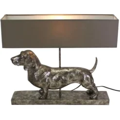 Tischlampe Dackel Frank silber Werner Voß