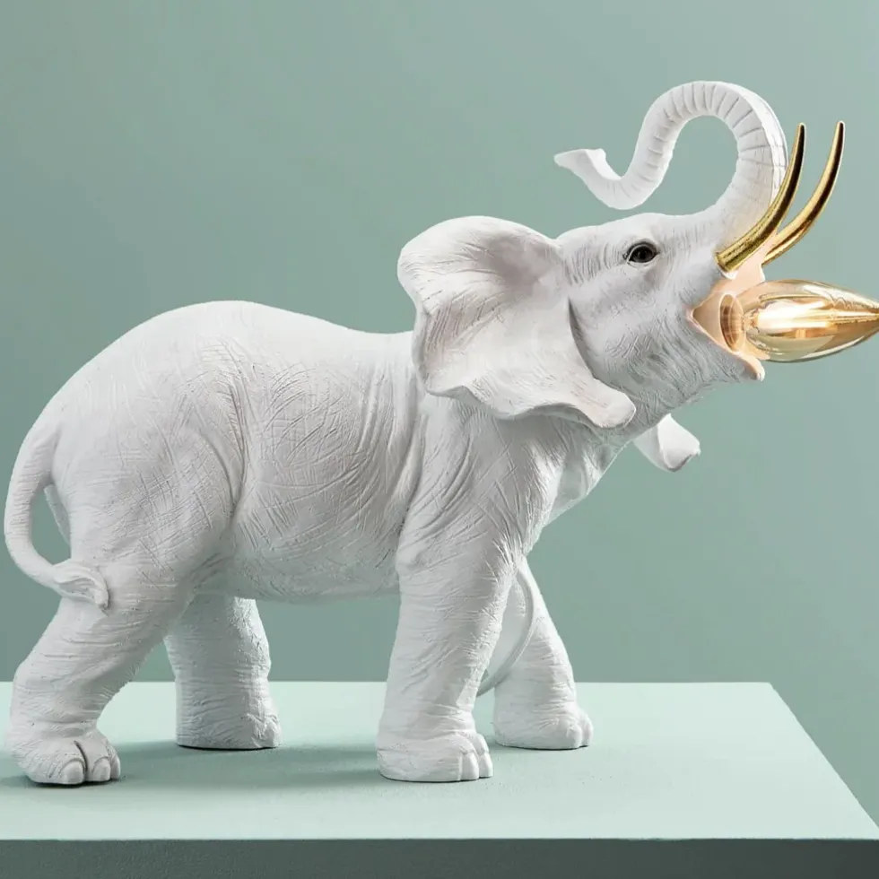 Tischlampe Elefant weiß Dumbo Werner Voß