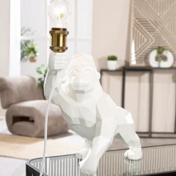 Tischlampe Gorilla weiß Höhe 41 cm