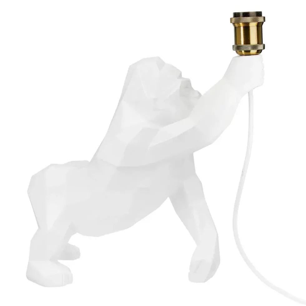 Tischlampe Gorilla weiß Höhe 41 cm