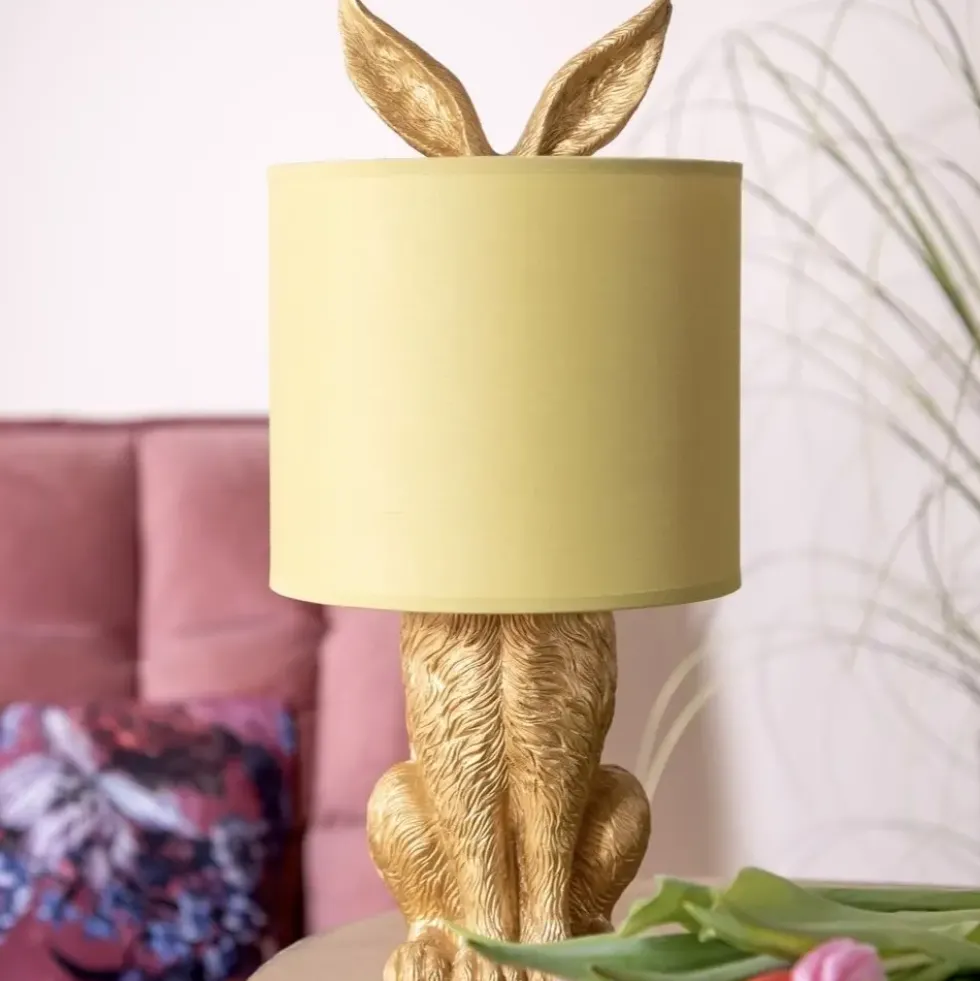 Tischlampe Hase gold Henry Höhe 43 cm