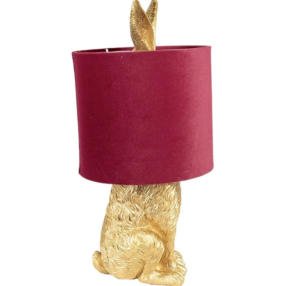 Tischlampe Hase gold Henry Höhe 43 cm