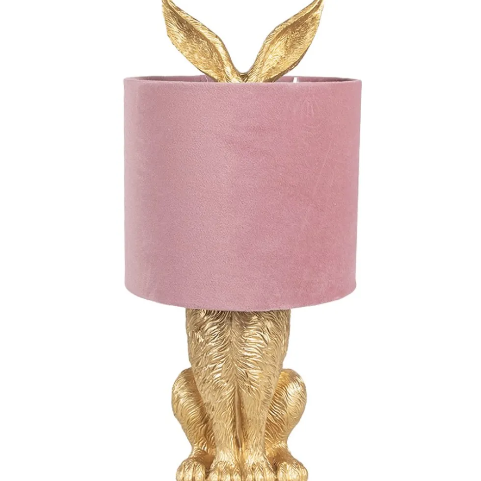Tischlampe Hase gold Henry Höhe 43 cm