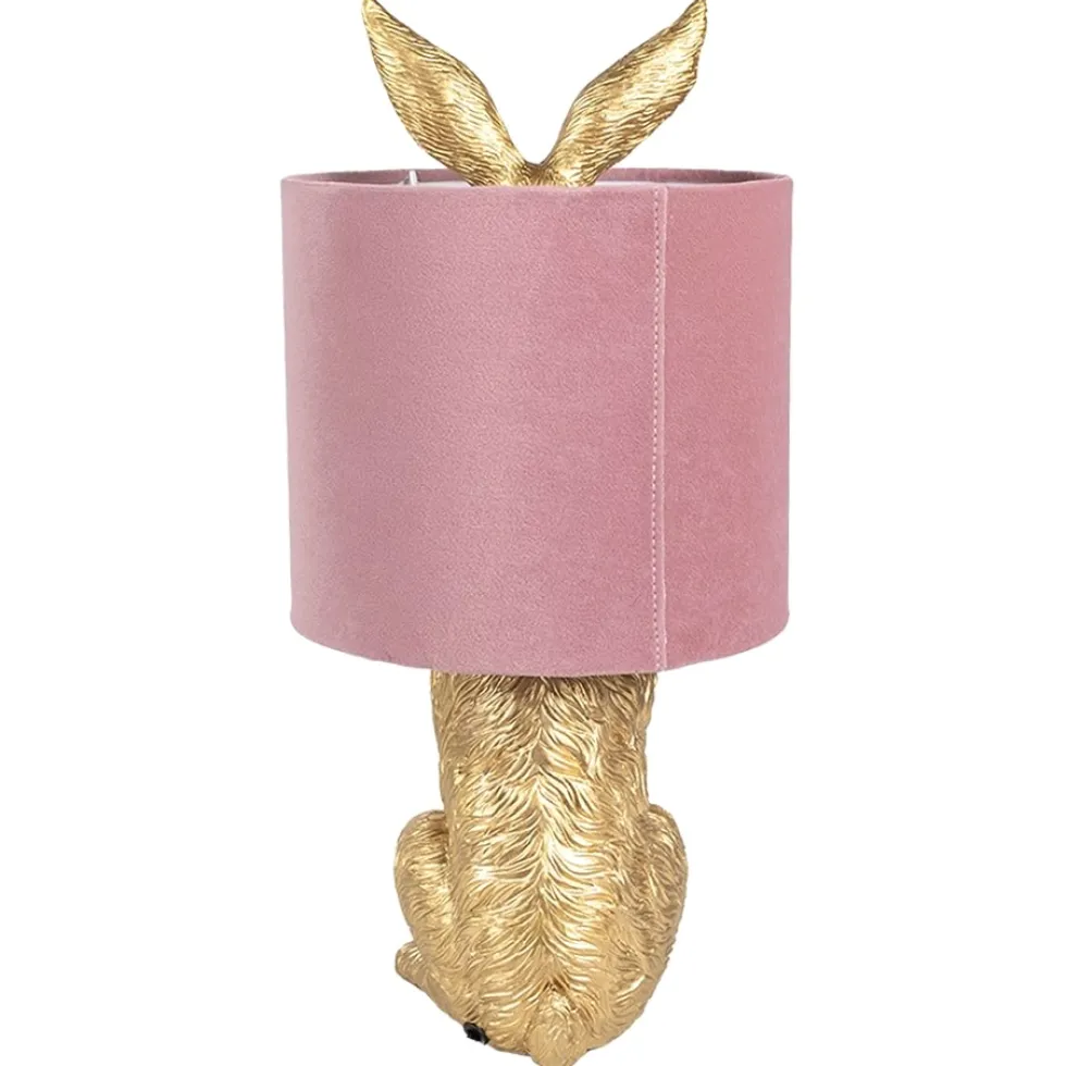 Tischlampe Hase gold Henry Höhe 43 cm