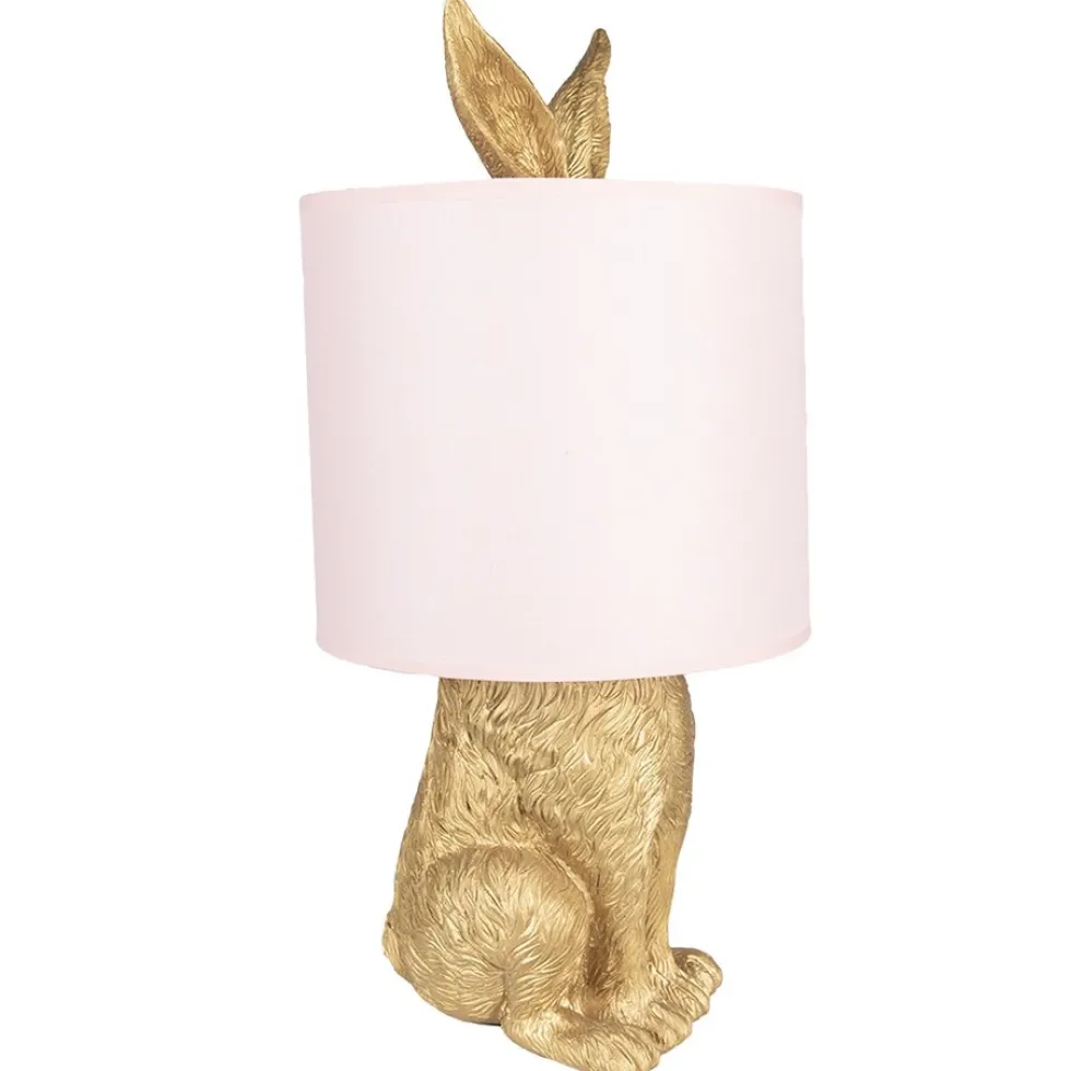 Tischlampe Hase gold Henry Höhe 43 cm