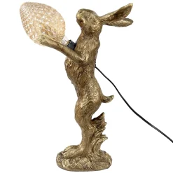 Tischlampe Hase HARALD gold Höhe 41 cm