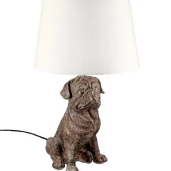 Tischlampe Hund Mops Casablanca Höhe 52 cm