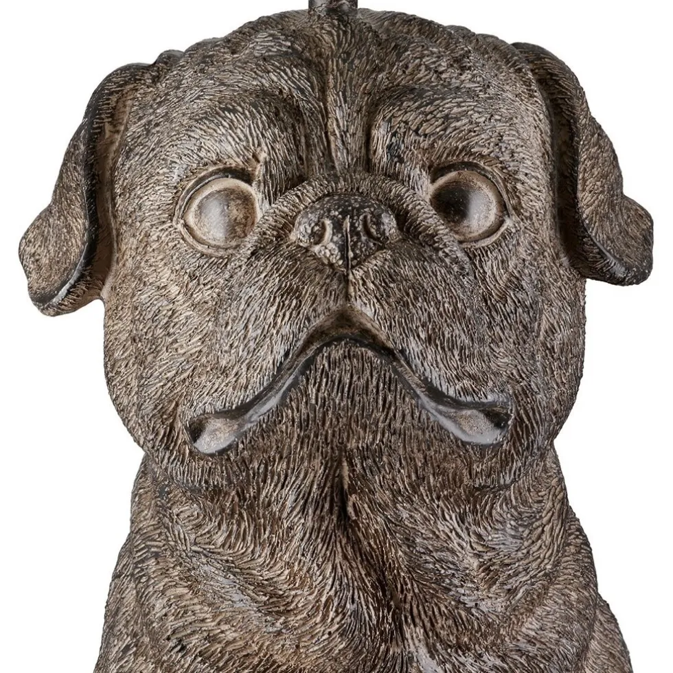 Tischlampe Hund Mops Casablanca Höhe 52 cm