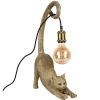 Tischlampe Katze gold Chloe Höhe 49 cm