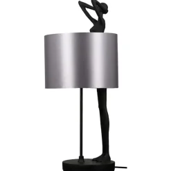 Tischlampe LADY schwarz Casablanca Design Höhe 61 cm